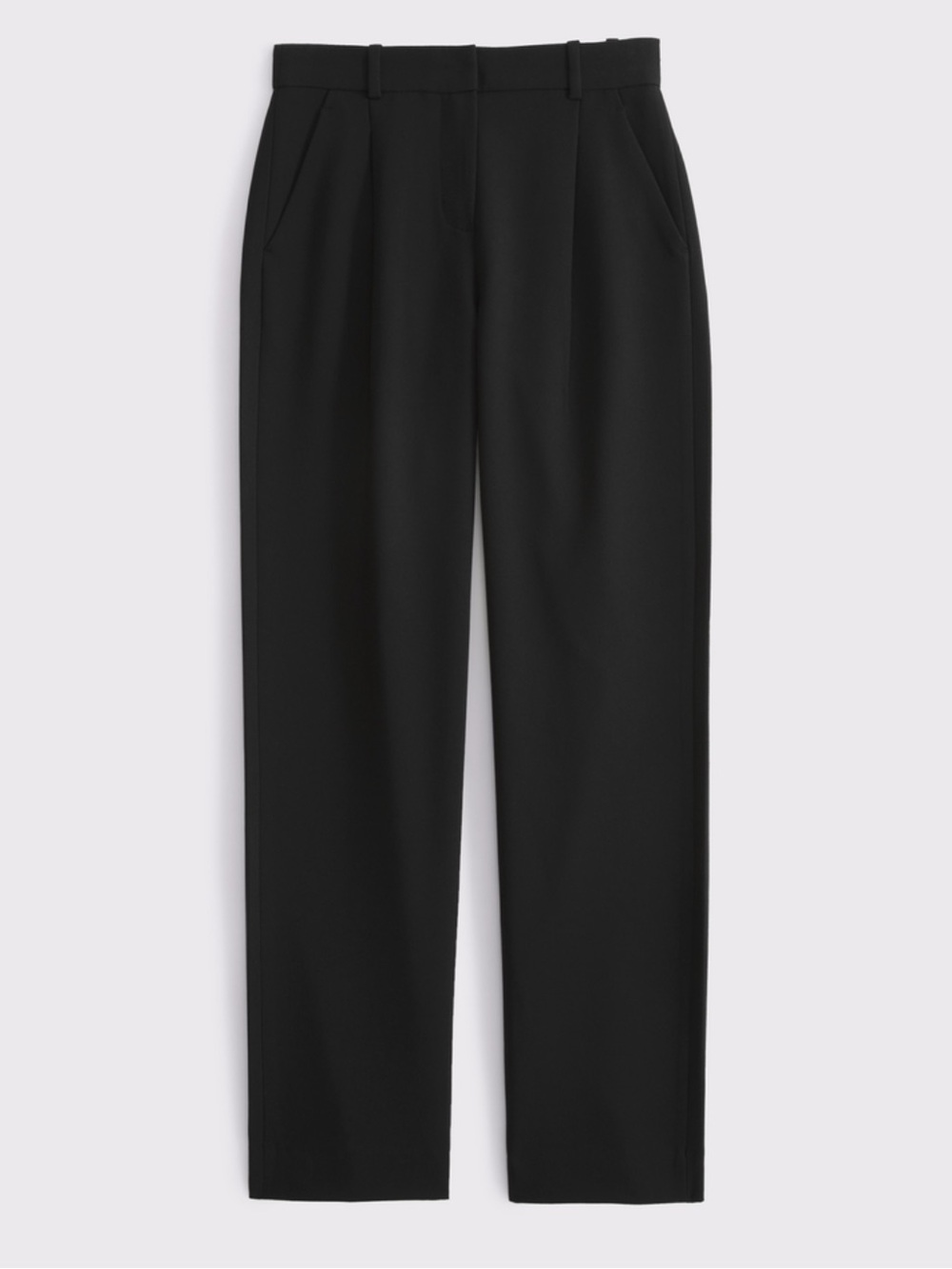 A&F Tailored Straight Pant in Black, 29/8S